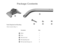 Ubiquiti ARM Universal Mounting Bracket (maszt) - 242600 - zdjęcie 4